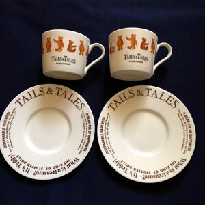 ＊レトロ＊激レア希少品 Tails&Tales カップ&ソーサー 2客セット SUN ARROW