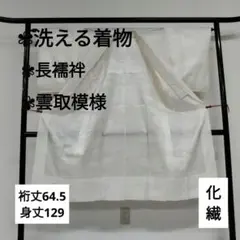 洗える着物 長襦袢 化繊 雲取模様 着物 翼-162