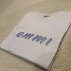 emmi ロゴプリント Tシャツ ホワイト