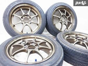 RAYS レイズ ボルクレーシング CE28N FORGED 鍛造 モノブロック 14インチ 5.5J +45 4穴 PCD100 タイヤ付 4本 アルトワークス ターボRS