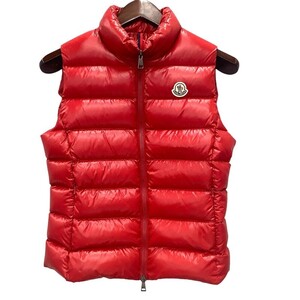 モンクレール MONCLER ダウンベスト 赤 GHANY GILET サイズ2 2018年製 レディース ジャケット【中古】MK-373