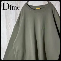 Dime ダイム　トレーナー　スウェット　オリーブグリーン　ビックサイズ