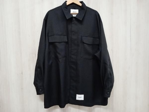 WTAPS ダブルタップス S HUEY SHIET 221BRDT-SHM03 長袖シャツ ブラック SIZE X 03 ネイバーフッド 日本製