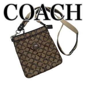 COACH コーチ シグネチャー ショルダー ブラウン 43210