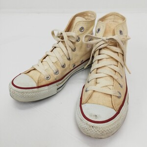 36 CONVERSE コンバース ALL STAR オールスター ハイカット キャンバス スニーカー M9162 靴 シューズ 23.5cm アイボリー