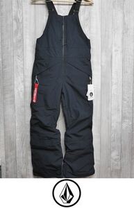 【新品:SALE】24 VOLCOM 子供用 BARKLEY INS BIB OVERALL - BLACK - Mサイズ 正規品 キッズ ビブパンツ スノーボード ウェア