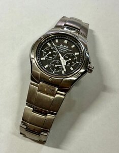 ソーラー充電 メンズ腕時計 SEIKO セイコー ALBA チタン SOLAR V14J-0AA0