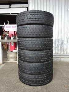 265/70R19.5　140/138J　ブリヂストン　M800Z　中古ミックスタイヤ６本　送料無料　（060726）