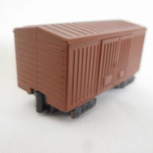 ◆中古◆ミニモータートレイン◆有蓋車◆貨車◆貨物◆茶色◆エポック社◆