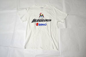 446　Stitches　メジャーリーグ　MLB　マイアミ　マーリンズ　イチロー選手　Tシャツ　SATO 佐藤製薬　Lサイズ