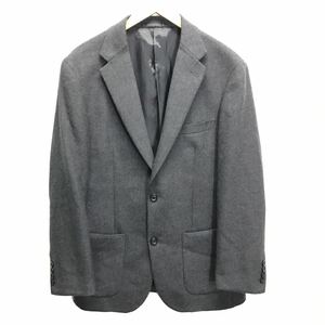 状態良好◎【UNIQLO】ユニクロ テーラードジャケット TASMANIA WOOL ウール ビジネス 仕事 フォーマル チャコール メンズ L /Y4401ii