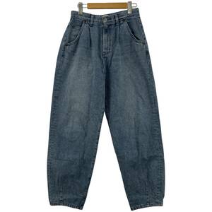 Ungrid アングリッド タック バルーン デニムパンツ size26/ブルー