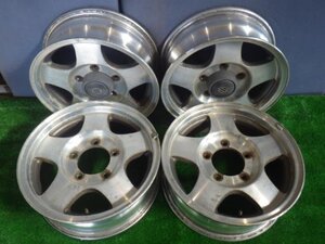 【青森発】中古 アルミ ホイール 純正 ジムニー ENKEI 16x6.5JJ 5H PCD 139.7 +22 4本 キャップ欠品＜個人宛発送不可商品＞