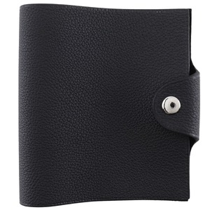 HERMES エルメス ユリス ミニ ノートカバー B 手帳カバー トゴ 黒 ユニセックス【I191824114】中古