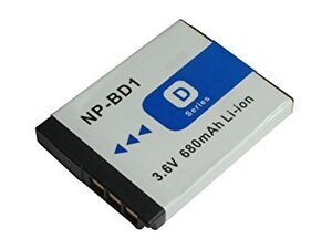 【送料無料】SONY ソニー NP-BD1 NP-FD1 互換バッテリー 電池 680mAh DSC-T2/ DSC-G3 互換品