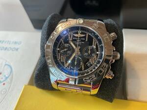 BREITLING　クロノマット44　ブラック文字盤　ローマンインデックス　品番：A011B56PA　ブライトリング　美品