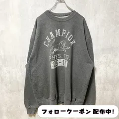 古着 used　Champion チャンピオン　長袖プリントスウェット　トレーナー　クルーネック　ビックシルエット　アニマル