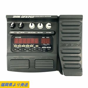 ZOOM GFX-707 GUITAR EFFECTS PROCESSOR ズーム ギターエフェクトプロセッサー 通電OK ※入出力NG 状態説明あり★ジャンク品【福岡】