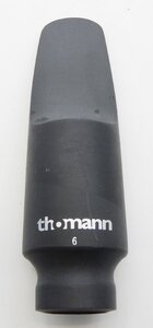 mann☆　サックス用マウスピース 　「6」　全長：約88mm☆サクソフォン　USED品☆X0115343