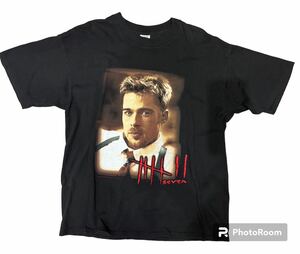 セブン XL seven Brad Pitt ブラピ ムービーTシャツ ブラッドピット Tシャツ 90s 1995 映画 ムービー SEVEN