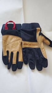 未使用品 montbell モンベル Belay Gloves ビレイグローブ Lサイズ 男女兼用 手囲い24.5-26.5cmポリエステル 合成皮革 やぎ革 登山キャンプ