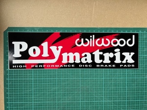 Wilwood　ウィルウッド　polymatrix ディスクブレーキ　ブレーキ　キャリパー　 ステッカー　未使用品