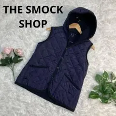 THE SMOCK SHOP スモックショップ　ベスト　S　フード付き　パープル