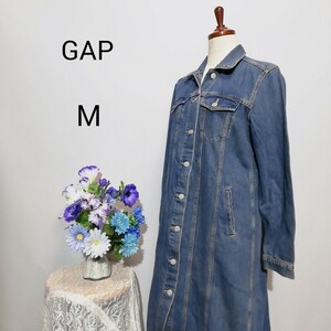 極上美品　ギャップ　GAP 　デニム　ロングワンピース　Мサイズ