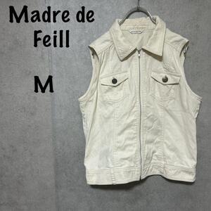 【Madre de Fell】ジップアップベスト（M）ストレッチ＊胸ポケット＊