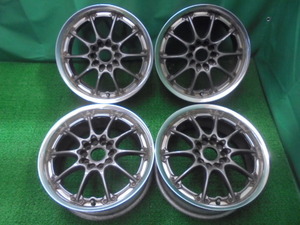 g11◆RAYS VOLK RACING アルミホイール 17×7J◆レイズ ボルクレーシング 17×7JJ +37 5H PCD114.3 中古アルミ4本セット