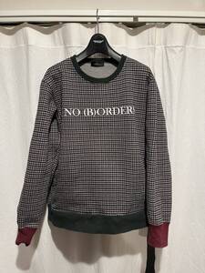 UNDERCOVER アンダーカバー 15AW NO BORDERS チェック柄 スウェット 千鳥格子 サイズ2