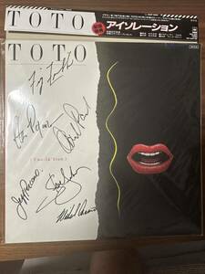 TOTO 「アイソレーション」LPレコード　サイン