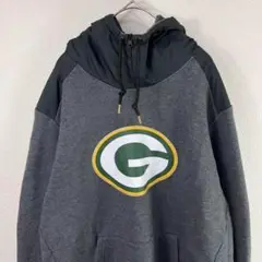 USA古着 NFL packers ナイキ NIKE パーカー ナイロン切替