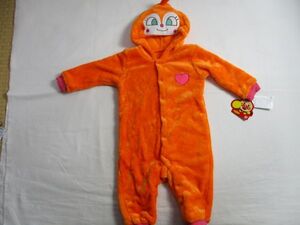 SF428【ANPANMAN】アンパンマン　ドキンちゃん　新品　カバーオール　女児　橙　70