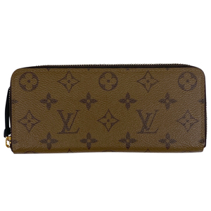 ルイ・ヴィトン Louis Vuitton ポルトフォイユ クレマンス 長財布 モノグラムリバース ブラウン M82336 レディース 中古 ラッピング可