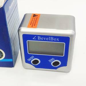 ●【RH-0786】中古品 BevelBox ベベルボックス デジタル角度計 BB01B 2-5134-01 ソフトケース付き 【レターパックプラス・送料600円可】