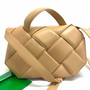 ボッテガヴェネタ マキシイントレチャート レザー 2WAY ハンド ショルダーバッグ　BOTTEGA VENETA