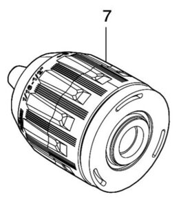 マキタ makita 40Vmax 充電式ドライバドリル DF002GZ用 キーレスドリルチャック１３ 763262-8 修理 補給 パーツ 部品 建築 建設 電設 電工