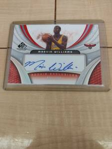 NBA 05-06 UD SP gameused significant rookie exclusives marvin williams 直筆サイン　100枚限定！！