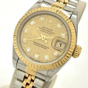 ジャンク ROLEX ロレックス DATEJUST デイトジャスト 69173 W番 自動巻 レディース 腕時計 稼働品