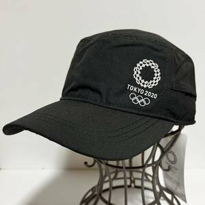 TOKYO2020 東京オリンピック - 東京2020 ワークキャップ 帽子 オリンピックグッズ 男女兼用 オリパラ 黒色 BLACK (タグ付き未着用品)