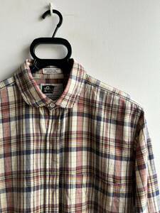 【美品】ENGINEERED GARMENTS シャツ S ネペンテス購入 チェック 比翼仕立て USA製 エンジニアード ガーメンツ