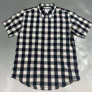 visvim BECHER SHIRT S/S ビズビム ブロックチェック 半袖シャツ ブラック/ホワイト 1