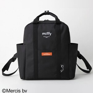 + 335 miffy［ミッフィー］バックパック Black Ver.送料600円