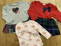 ミキハウス　ワンピース　&    長袖　tシャツ 80