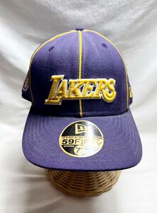 59FIFTY ロサンゼルス・レイカーズ パープル × チームカラー　キャップ