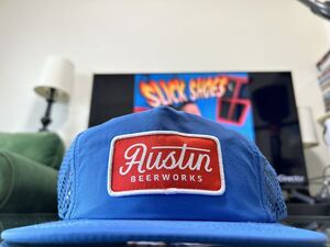 USA 企業 Austin Beer worksナイロン　キャップ　ブルー