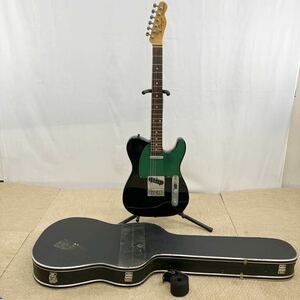 ♪【売り切り】Fender フェンダー Squierスクワイヤー テレキャスター エレキギター ブラック 音出し確認済み ハードケース付属