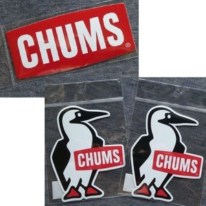 3枚セット CHUMS ステッカー CH62-1072 CH62-1622 CH62-1622 新品 防水素材