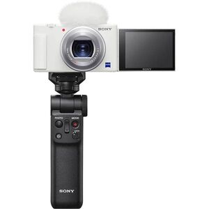 中古 １年保証 美品 SONY VLOGCAM ZV-1G シューティンググリップキット ホワイト